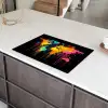 Wereldkaart - Verf - Kleurrijk - Graffiti - Wereld Inductie beschermer vinyl 3mm klein -sfeer8