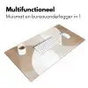 Bruin - Japandi - Abstract Muismat XXL klein -sfeer4