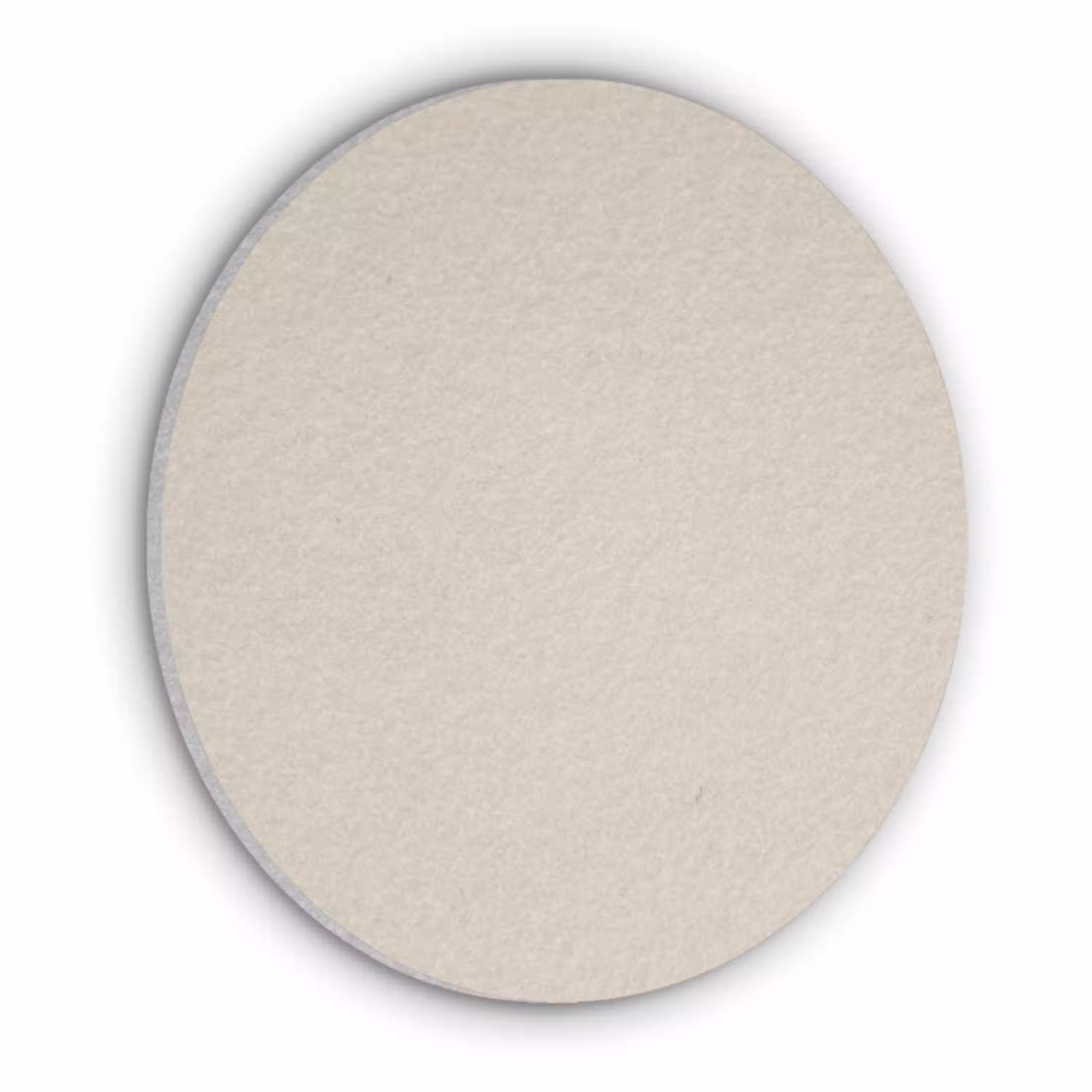 Raw - Linen - Nude Akoestische PET Vilt - Rond klein 838 -3d