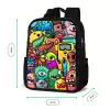 Kleurrijke Monsterparade Rugzak - Zwart middel -productfoto_formaten