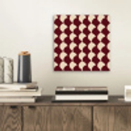 Rood - Tegelpatroon - Crème aluminium wit klein 46 -sfeer1