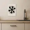 Sneeuwvlok - Kerstmis - Zwart - Feestdagen KitchenYeah - Keuken - Canvas klein -sfeer2