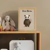 Panda - Blauwe bloemen - Zachtheid Light Box met kabel (Kinderlampje) klein -sfeer2_kind