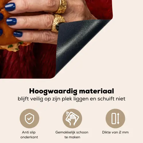 Broodje - Bontjas - Goud Inductie beschemer met haakjes klein -ky-onderkant-nl