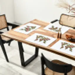 Wereldkaart - Kleurrijk - Bloemen - Lente Placemat vinyl groot -zzsfeer4_Kitchenyeah-website