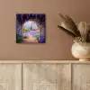 Doorkijk - Lavendel - Bloemen - Paars - Poort aluminium wit klein -sfeer4