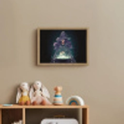 Heks - Magie - Heksenketel - Paars Light Box met batterij (Wandlamp kind) middel -sfeer2_kind