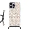 Klassiek - Motief - Terracotta Hoesje iPhone 16 Pro Max met koord klein 804 -3d