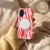 Zebraprint - Roze - Rood - Dierenprint Toughcase MagSafe Apple iPhone 17 klein -USP_MagsafeV