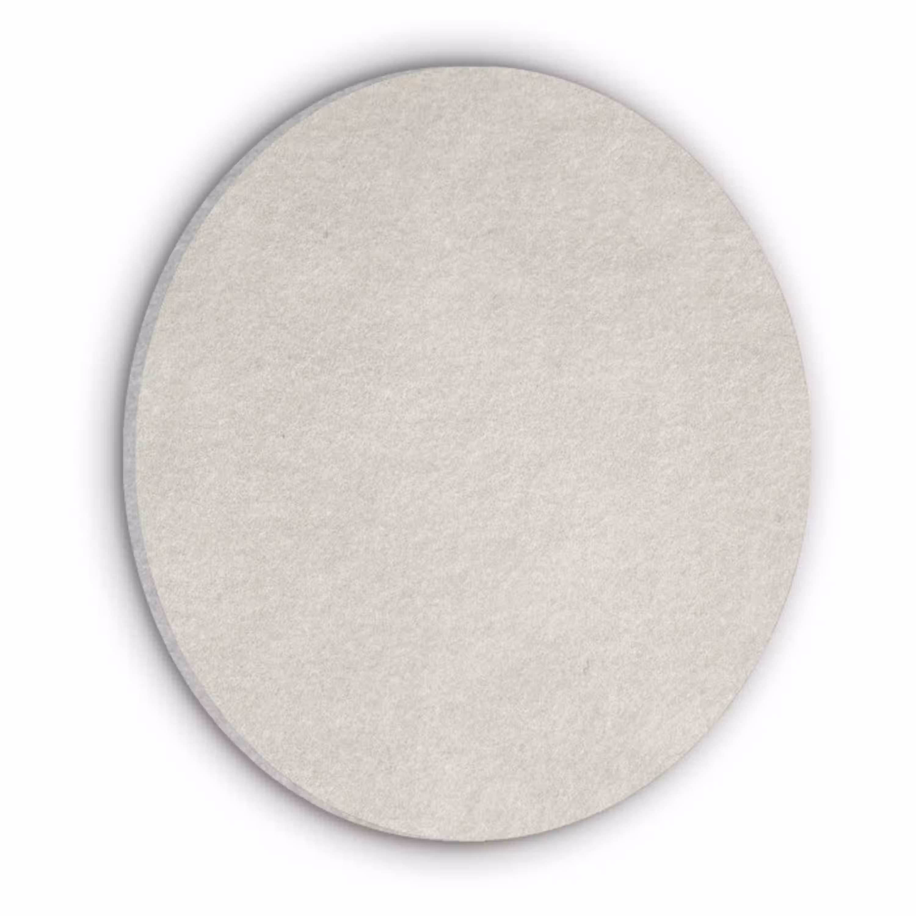 Zandkleurig - Modern - Egaal Akoestische PET Vilt - Rond klein 838 -3d