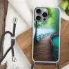 Brug - Water - Rivier - Bos Hoesje iPhone 16 Pro Max met koord klein -sfeer4