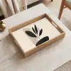 Plant - Beige - Japandi Dienblad Rechthoek middel -sfeer1