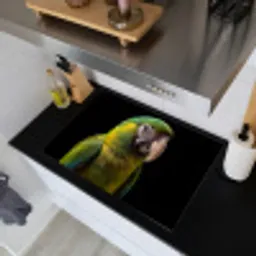 Ara - Portret - Groen Inductie beschemer met haakjes klein -sfeer1