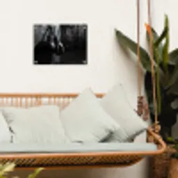 Bokshandschoenen - Muur - Duister - Zwart tuinposter los doek klein -sfeer7