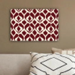 Rood - Druppelpatroon - Grafisch canvas 2cm klein 34 -sfeer3