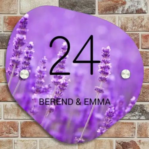 Lavendel - Klassiek Naambord Organisch middel -sfeer10