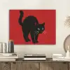 Kat - Zwart - Staart PET vilt klein -sfeer1