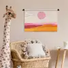 Heuvels - Oranje - Zon - Abstract Wandkleed katoen klein -wsfeer5_kind