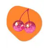 Discoballen - Kers - Spiegels - Roze Wandcirkel Organisch Forex 3mm klein -3d