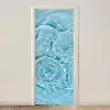 Water - Blauw - bubbels deurposter klein -3d_beige
