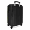 Lederen look donker groen NBS - Handbagage koffer - Kinderen Unisex middel -achterkant