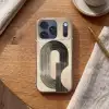Boog -  Strepen - Minimalistisch - Zwart Telefoonhoesje iPhone 17 Pro klein -sfeer1