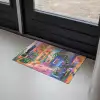 Geel - Blauw - Oranje - Huis Deurmat klein -sfeer2