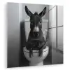 Ezel - Telefoon - Toilet - Zwart - Wit plexiglas 5mm klein -zzzproduct_nieuw