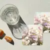 Quote - Bloemen - Schilderachtig onderzetter kurk middel -sfeer4