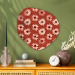Madelief - Retro - Terracotta Wandcirkel Organisch Aluminium middel 851 -sfeer2