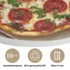 Pizza - Hart - Pepperoni - Tomaat Akoestische PET Vilt - Rond klein -closeup_NL