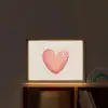 Rood - Hart - Beige Light Box met batterij (Wandlamp kind) middel -sfeer1_kind