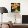 Vrouw - Hoed - Geel plexiglas 5mm klein -sfeer6