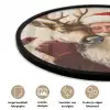 Kerstman - Rendier - Kerst - Christmas Fotolijst rond zonder passe partout klein -closeup_NL