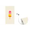 Waterijsje - Retro - Stokje - Roze fotobehang vinyl groot -3d
