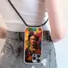 Vrouw - Bloemen - Papegaai - Schilderachtig Hoesje iPhone 16 Pro Max met koord klein -sfeer5
