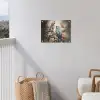 Papegaaien - Vogels - Natuur - Bloemen tuinposter los doek klein -sfeer8