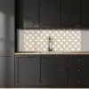 Patroon - Symmetrisch - Beige keuken achterwand 2 middel 871 -sfeer1