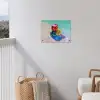 Dobbelstenen - Kleurrijk - Getallen - Stipjes tuinposter los doek klein -sfeer8