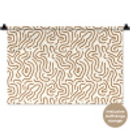 Minimalistisch - Patroon - Terracotta Wandkleed katoen klein 269 -t3d_DE