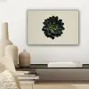Rozet - Cirkelvormig - Donkergroen canvas 2cm klein -sfeer6
