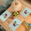 Lollys - Schaduw - Drie - Blauw Placemat vinyl groot -zzsfeer5_Kitchenyeah-website