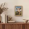 Koe - Bloemen - Weiland Light Box met kabel (Tafellamp) klein -sfeer2