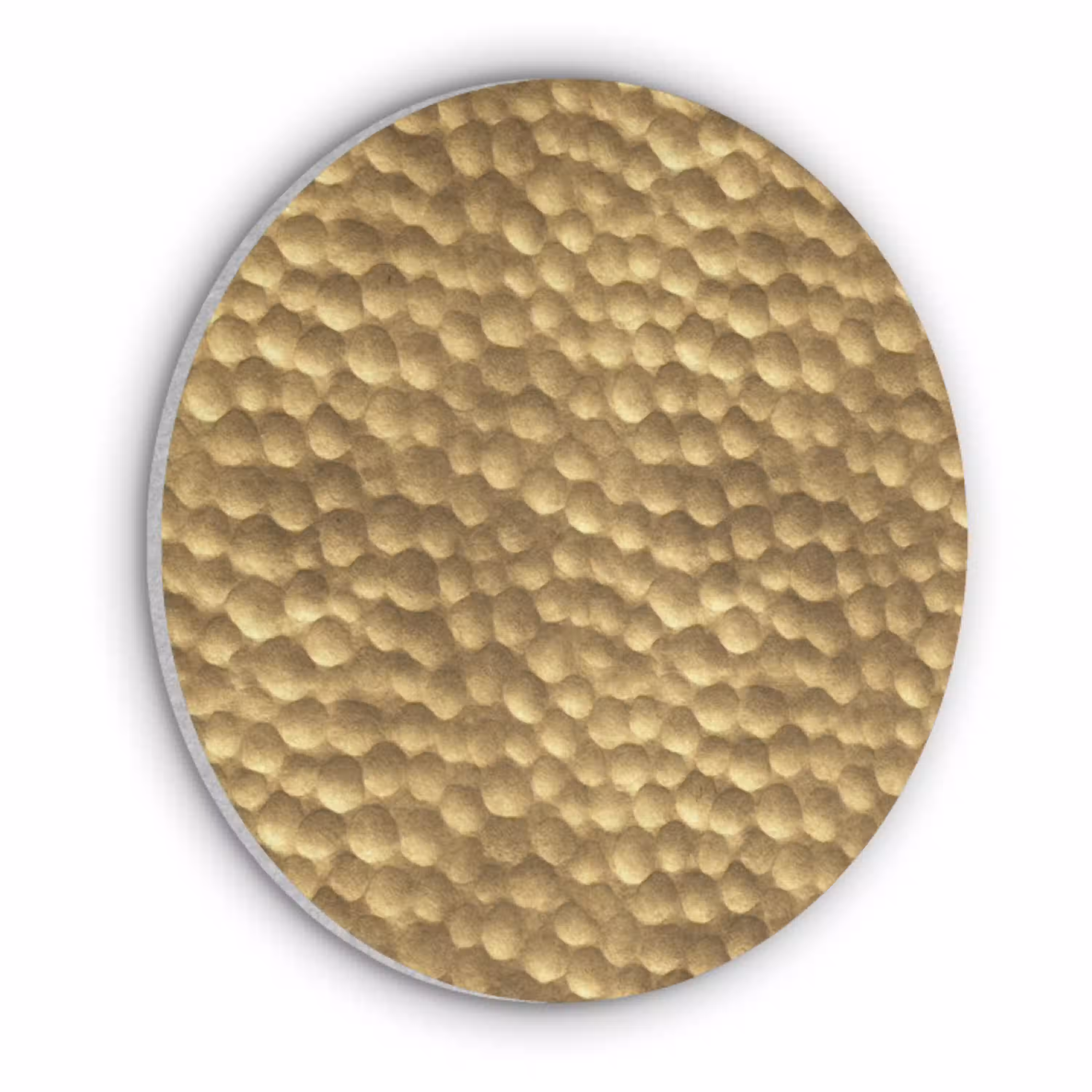 Metaal - Dynamisch - Goud Akoestische PET Vilt - Rond klein 838 -3d