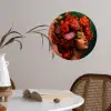 Vrouw - Drankenfruit - Rozen Wandcirkel behangsticker klein -sfeer3