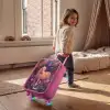 Paard - Bloemen - Paars - Vlinder Kinderkoffer - Roze klein -sfeer1
