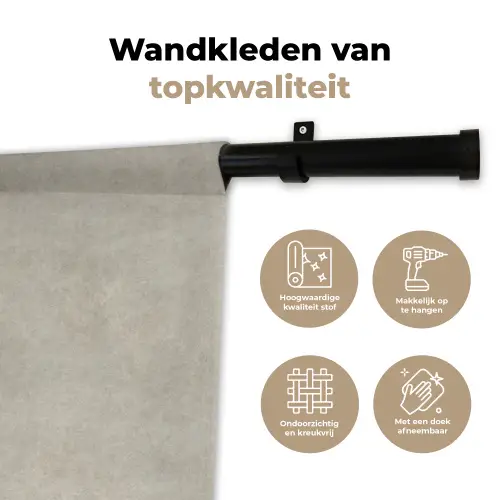 Steen - Beton - Patronen Wandkleed katoen klein 269 -sfeer2