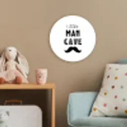 Quotes - Little man cave - Spreuken - Jongens - Kind Wandcirkel kunststof plaat 5mm dik klein -tsfeer1_kind