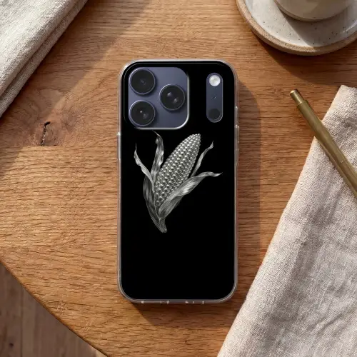 Maïskolf - Glanzend metaal - Elegant Telefoonhoesje iPhone 17 Pro klein -sfeer1