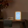Blauw - Wit - You fuckin rock Light Box met kabel (Tafellamp) klein -sfeer4